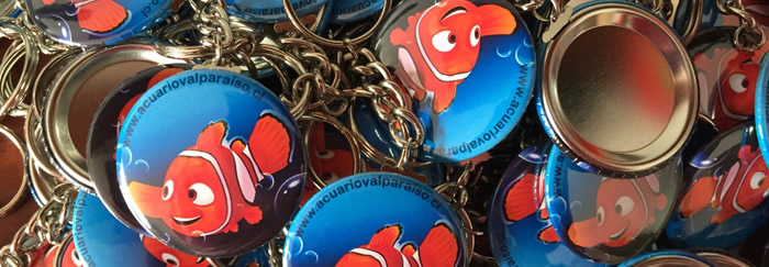 Chapitas llavero personalizadas con imagen de Nemo